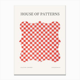 Checkered Pattern Poster 24 Canvas Print