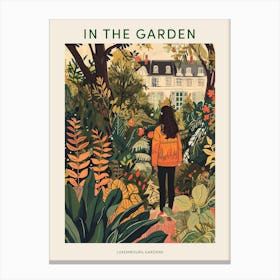 In The Garden Poster Luxembourg Gardens France 2 Canvas Print