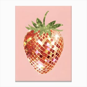 Strawberry Sequins Canvas Print