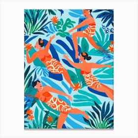 Hawaiian Girls Canvas Print