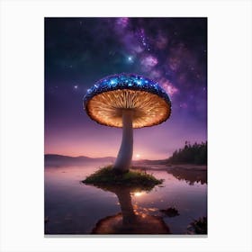 Mushroom In The Water Canvas Print