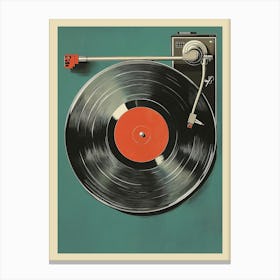 Vintage Music Play Canvas Print