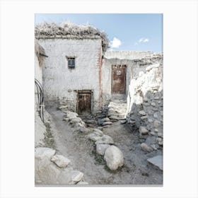 Tibetan Village In Mustang Canvas Print