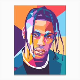 Travis Scott wpap art Canvas Print