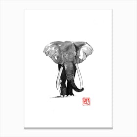 Walking Elephant Canvas Print