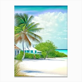 Andros Island Bahamas Soft Colours Tropical Destination Canvas Print