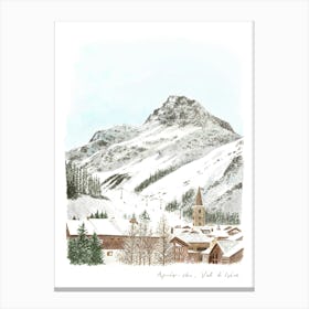 Val D'Isère, French Alps, Après-ski Canvas Print