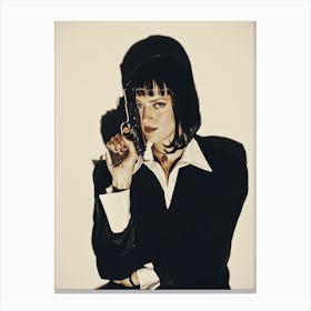 Pulp Fiction Movie Portrait Canvas Print