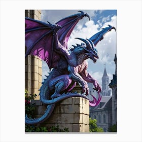 Purple Dragon Canvas Print