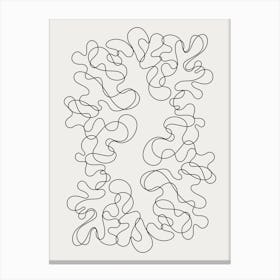 Abstract Line Drawing Minimalist Illustration Canvas Print