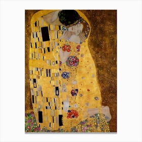 Kiss By Gustav Klimt Canvas Print