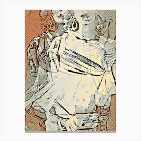 Abstract Two Women Canvas Print