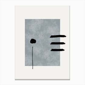 Square With A Brush Canvas Print