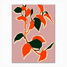 Leafy Abstraction Canvas Print