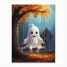 Ghost On A Swing 1 Canvas Print