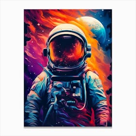 Astronaut Painting Canvas Print