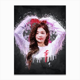 Jennie Kim Blackpink Canvas Print