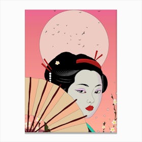 Japanese Geisha Girl Toile