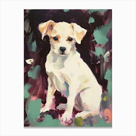 A Chihuahua Dog Painting, Impressionist 4 Canvas Print
