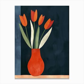 Tulips In A Vase 26 Canvas Print