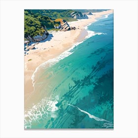 Sand And Surf Canvas Print