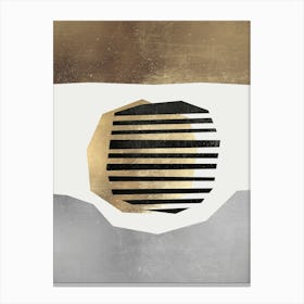 Metal and gold geometry 27 Canvas Print