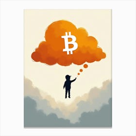 Bitcoin Cloud 1 Canvas Print