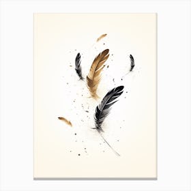 Minimalist Feathers Illustration 1 Canvas Print