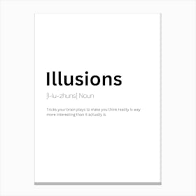 illusions Definition Meaning Canvas Print