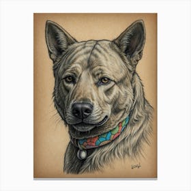 Kangaroo Dog Canvas Print