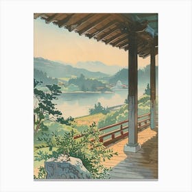 Ise Japan 4 Retro Illustration Canvas Print