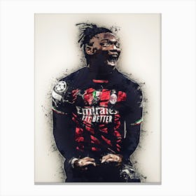 Rafael Leao Splatter Canvas Print