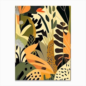 Jungle Pattern 4 Rousseau Inspired Canvas Print
