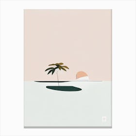 Pulau Kapas Malaysia Simplistic Tropical Destination Canvas Print