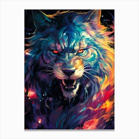 Wolf Painting Canvas Print