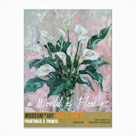 A World Of Flowers, Van Gogh Exhibition Calla Lily 4 Canvas Print