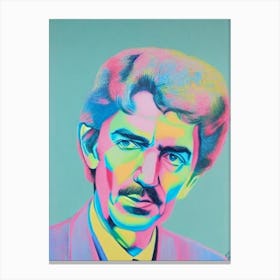 George Harrison 1 Colourful Illustration Canvas Print