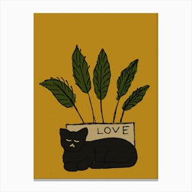 Love Cat Canvas Print