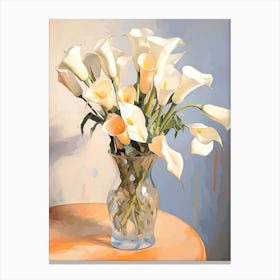 Calla Lily Flower Still Life Painting 1 Dreamy Canvas Print