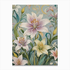 Lilies In Reverie Canvas Print