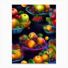 Fruit Wallpaper Canvas Print