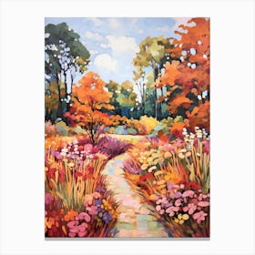 Autumn Gardens Painting Norfolk Botanical Garden 3 Canvas Print