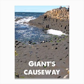 Giant's Causeway, AONB, Area of Outstanding Natural Beauty, National Park, Nature, Countryside, Wall Print, 1 Canvas Print