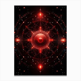 Celestial Abstract Geometric Illustration 7 Canvas Print