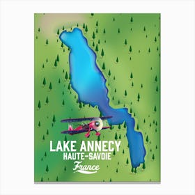 Lake Annecy Haute Savoie France Canvas Print