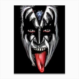 Kiss Painting Canvas Print