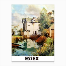 Essex, Great Britain, Vintage Travel Poster Canvas Print