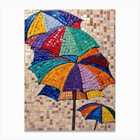 Mosaic Umbrellas 3 Canvas Print