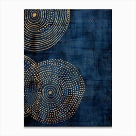 Gold Circles 14 Canvas Print