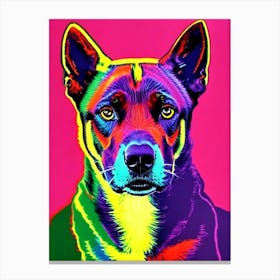 Belgian Malinois Andy Warhol Style dog Canvas Print